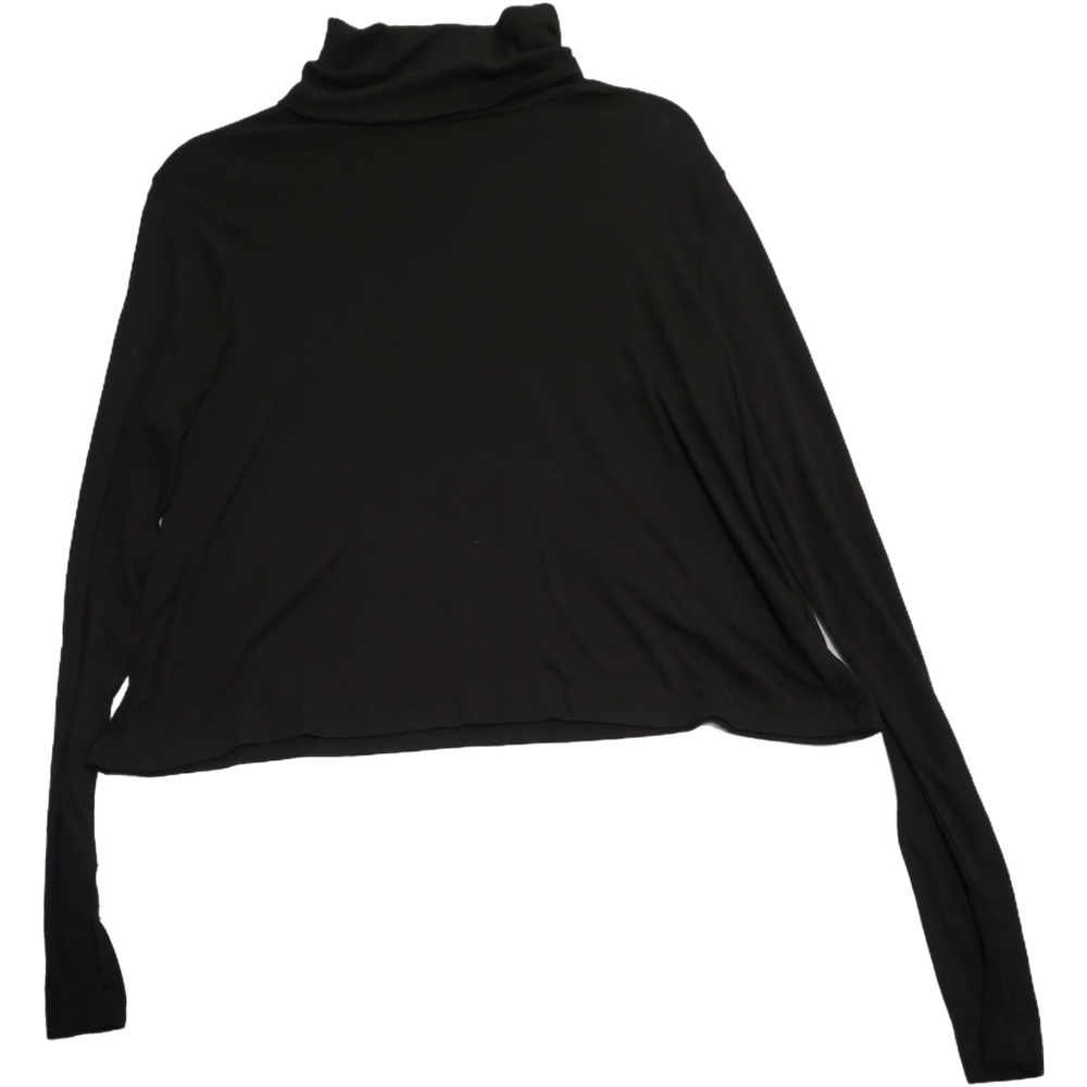 🌟 Old Navy Ultralite Go-Dry Black Ribbed Turtleneck, Women's Size L 🌟